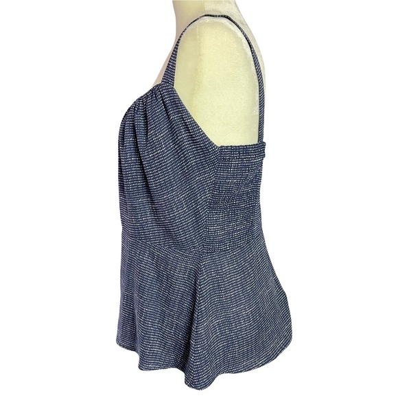 Cabi Tank Pant Set Sz 8 Empire Waist Peplum Button Straps Tie Waist Pant Sheer - Picture 2 of 14